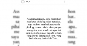 wanita berlakon OKU mohon maaf