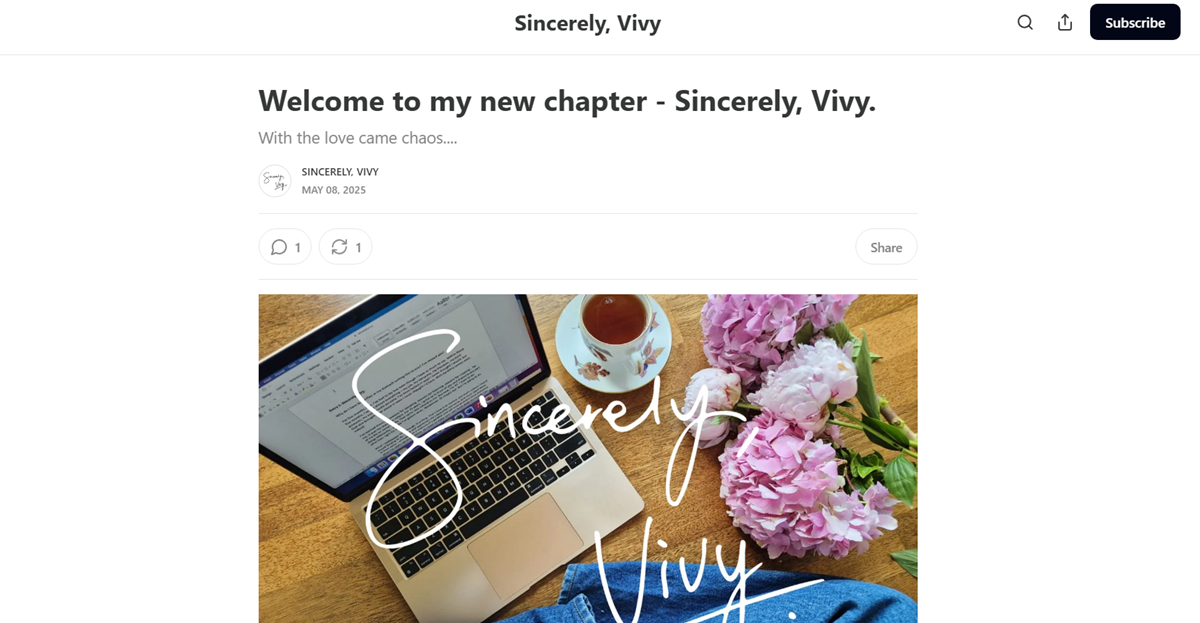 sincerely vivy