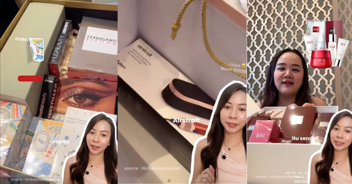 Mewah! Dyson Airstrait, ‘Perfume’ Dyptique, Makeup Huda Beauty Antara Hadiah ‘Bridesmaid’ Majlis Kahwin Alyssa Daguise & Al Ghazali