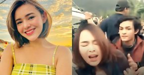 Amanda Manopo diramas ketika dikerumuni peminat
