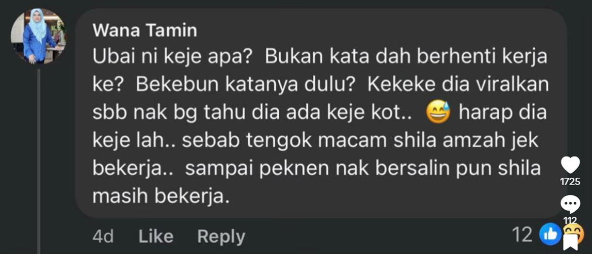 Ubai cari wanita komen fitnah