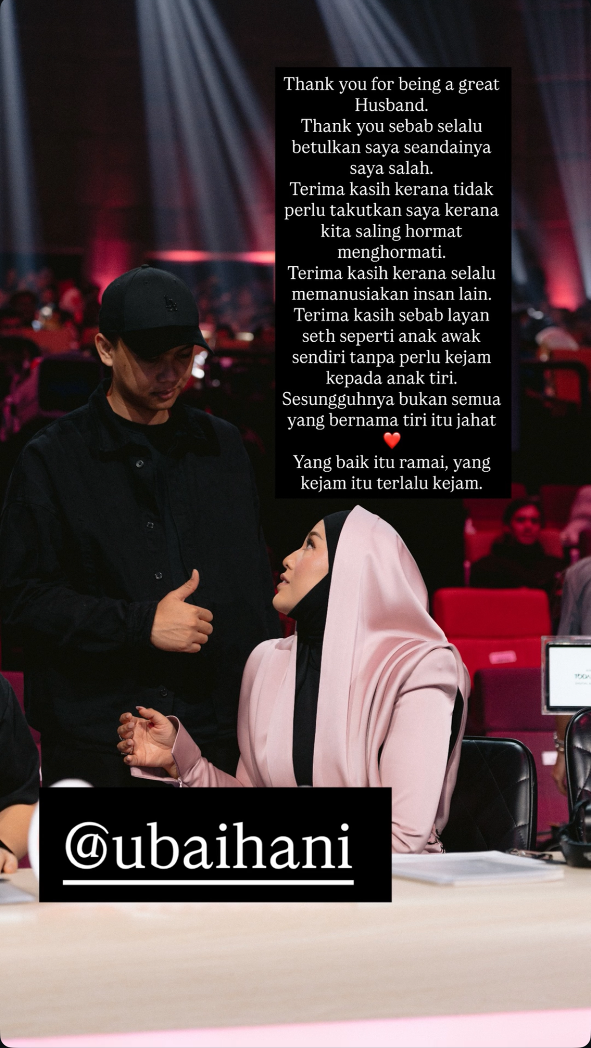Shila Amzah berterima kasih Ubai