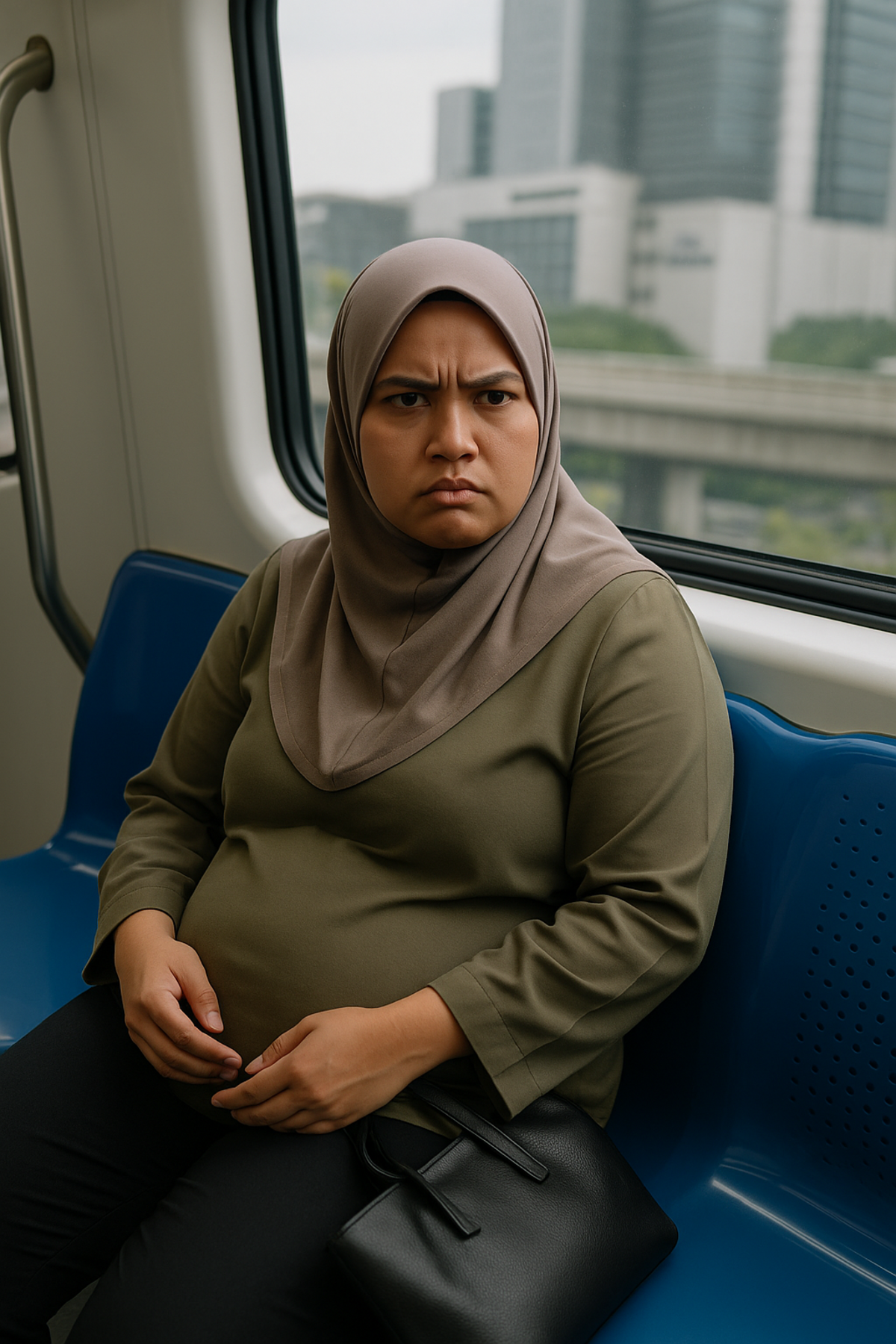 perempuan bagi seat dekat orang mengandung
