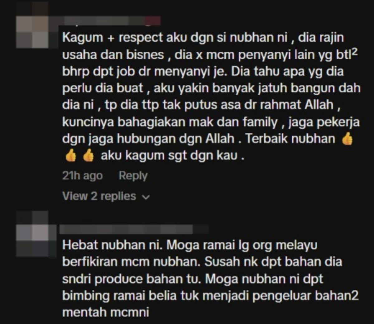 netizen puji nubhan