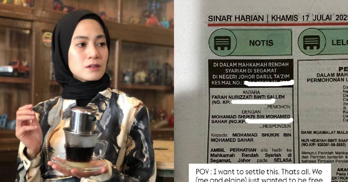Fara Salleh ‘Upload’ Notis Akhbar, Mahkamah Perintah Shuk Sahar Untuk Hadir