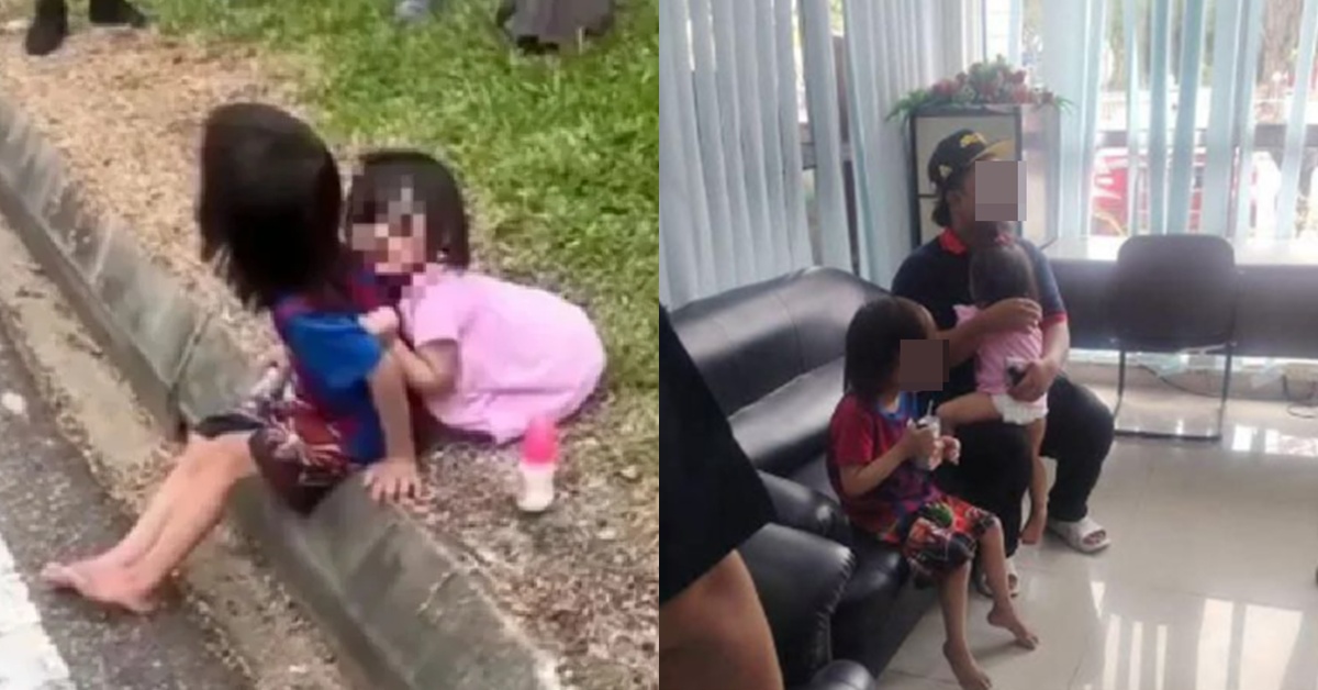 Dua Beradik Dijumpai Tepi Jalan Bukan Dibuang Ibu Bapa, Ini Kisah Sebenar Di Sebalik Video Tular
