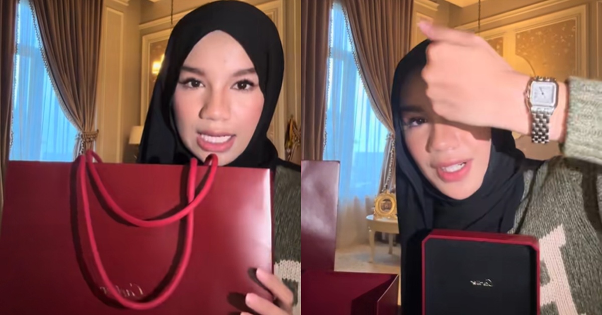 Qadejah ‘Pau’ Aliff Syukri Beli Jam Tangan Cartier, Netizen ‘Telan Air Liur’ Tengok Harga – “Dia Kerja Keras Buat Live Hari Hari”