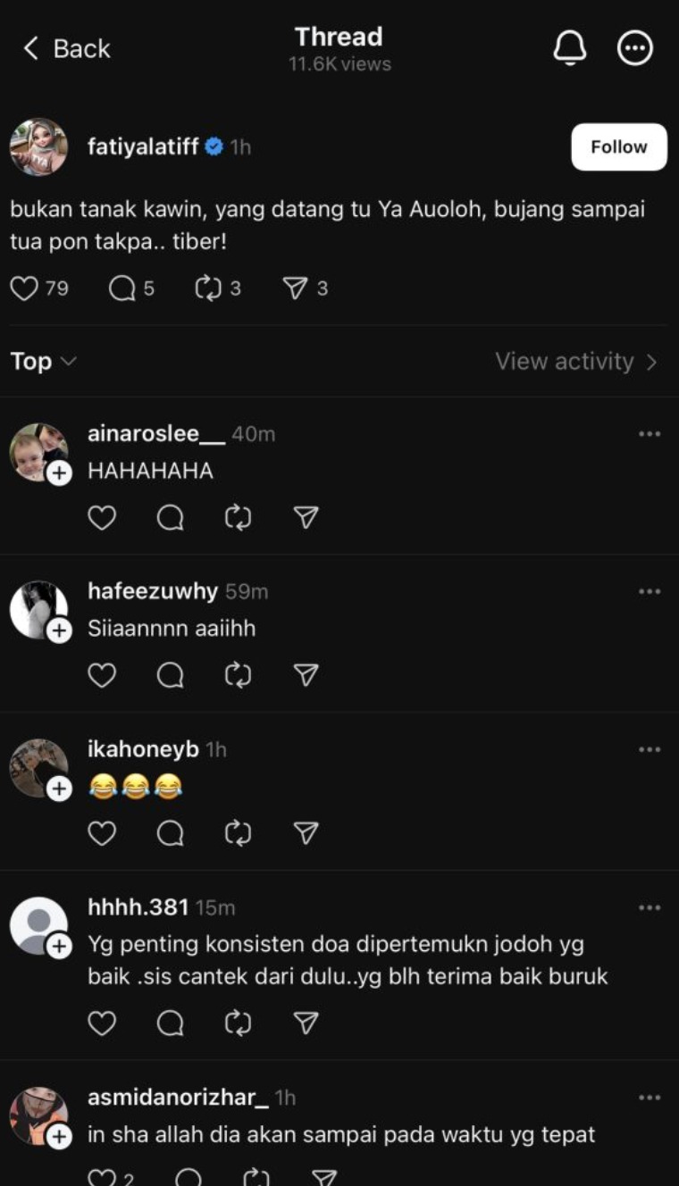 fatiya latif give up soal jodoh