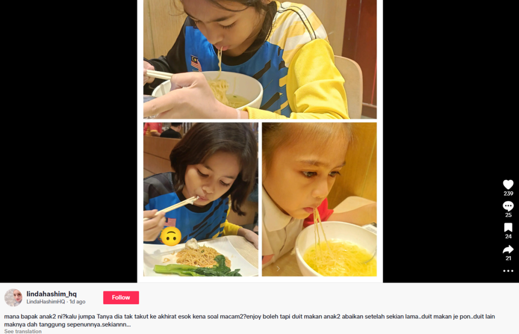 “Tak Takut Akhirat Ke?” – Tak Beri Duit Makan Anak-Anak, Linda Hashim ‘Sound’ Beego