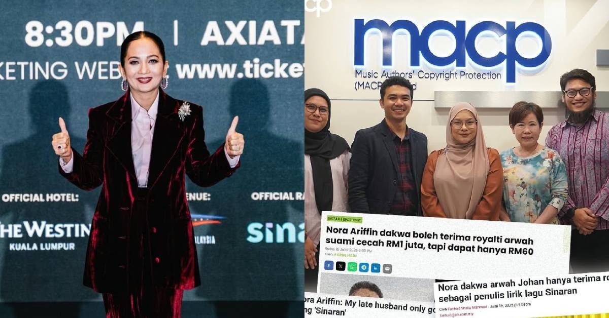 Nora Ariffin Tuntut Royalti Lagu ‘Sinaran’, Tegaskan Bukan Nak Jadi ‘Joykiller’ Konsert Sheila Majid