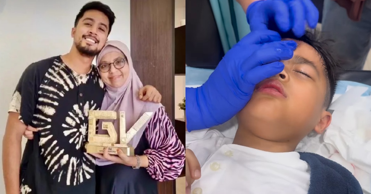 “Masya-Allah Baru Dapat Berita, Semoga Cucu Kami..” – Kening Ayden Luka, Ibu Aliff Aziz Doa Kembali Sihat