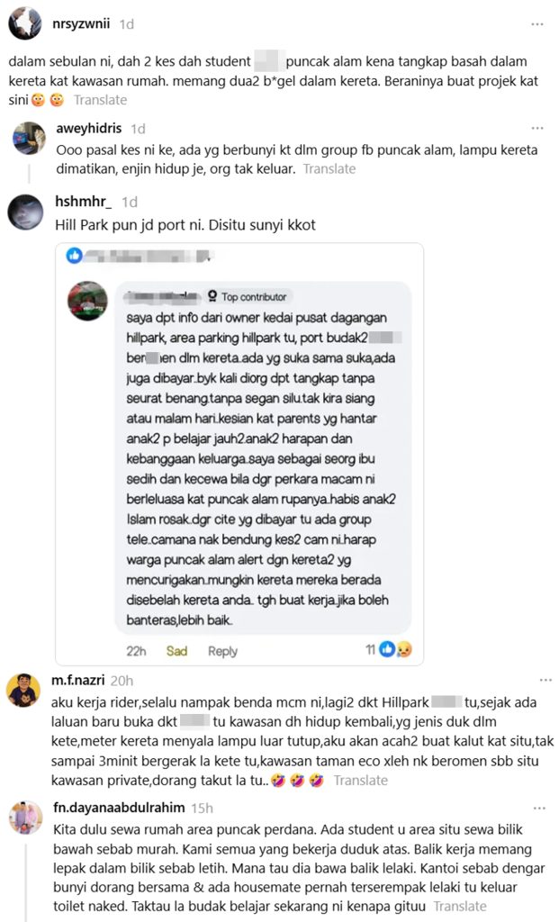 puncak alam port maksiat budak ipt
