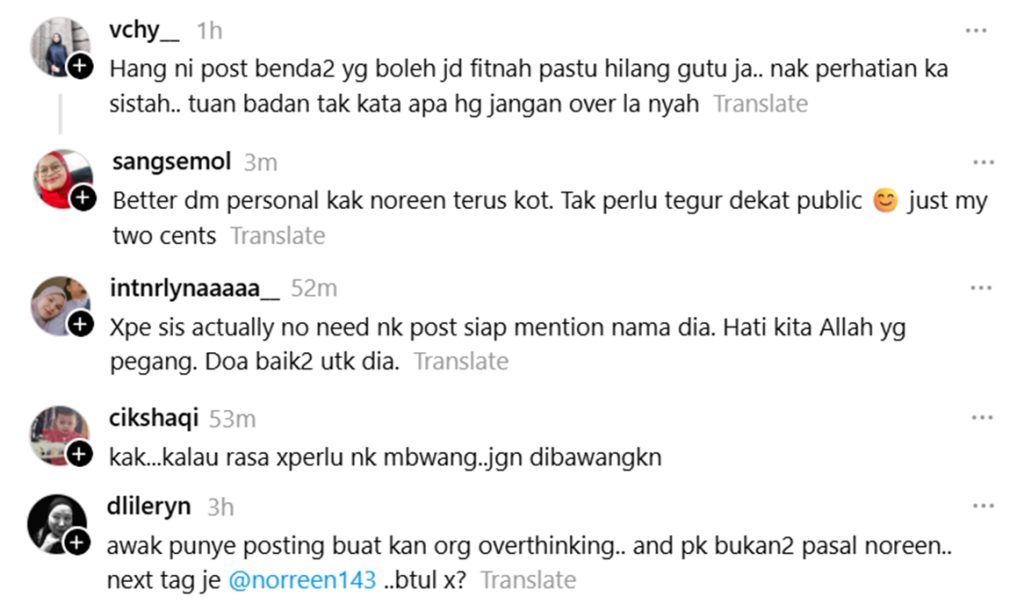 norreen jawab soalan netizen