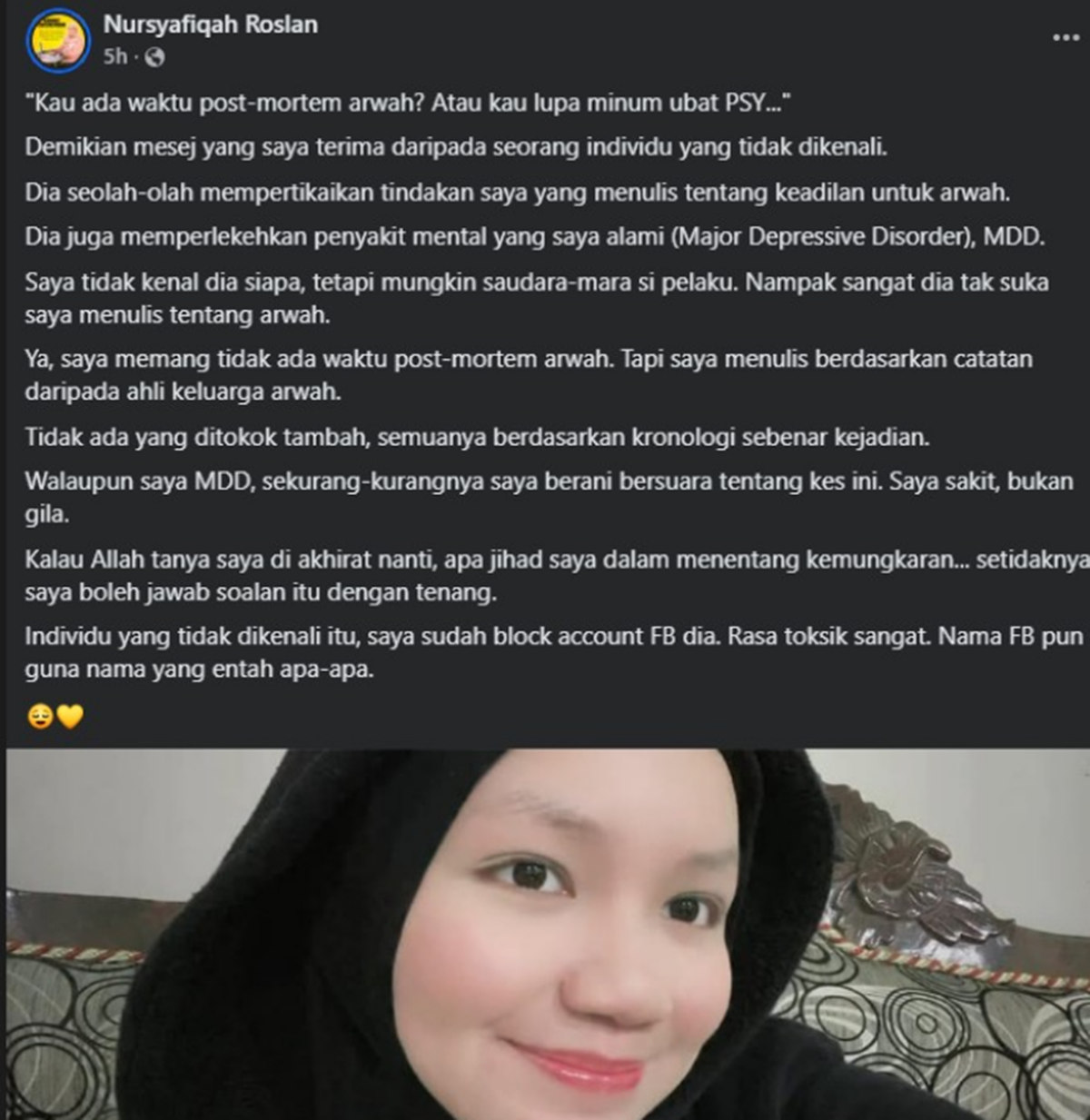 justiceforzara mangsa buli