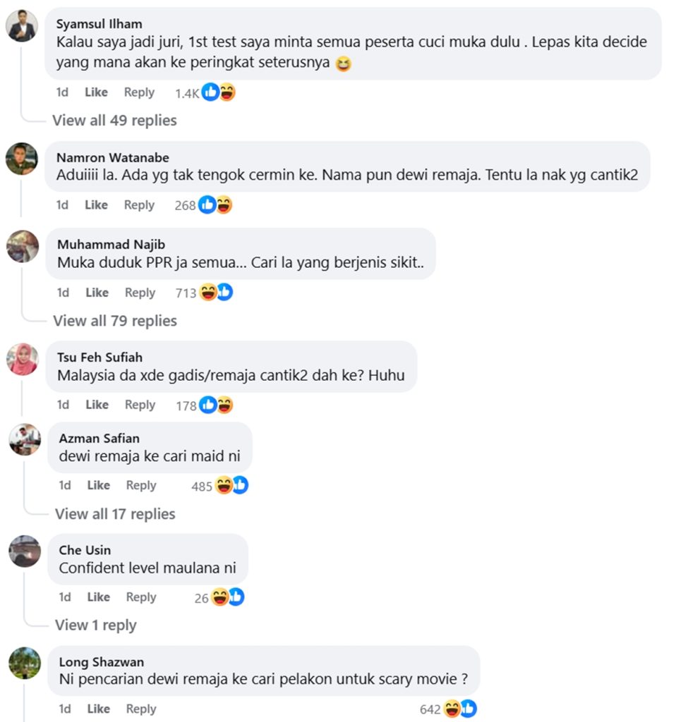 peserta dewi remaja 2025