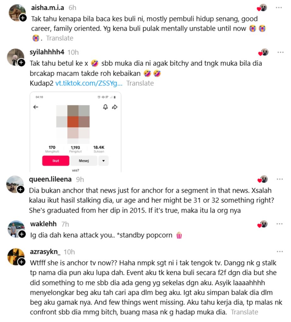 pembaca berita membuli