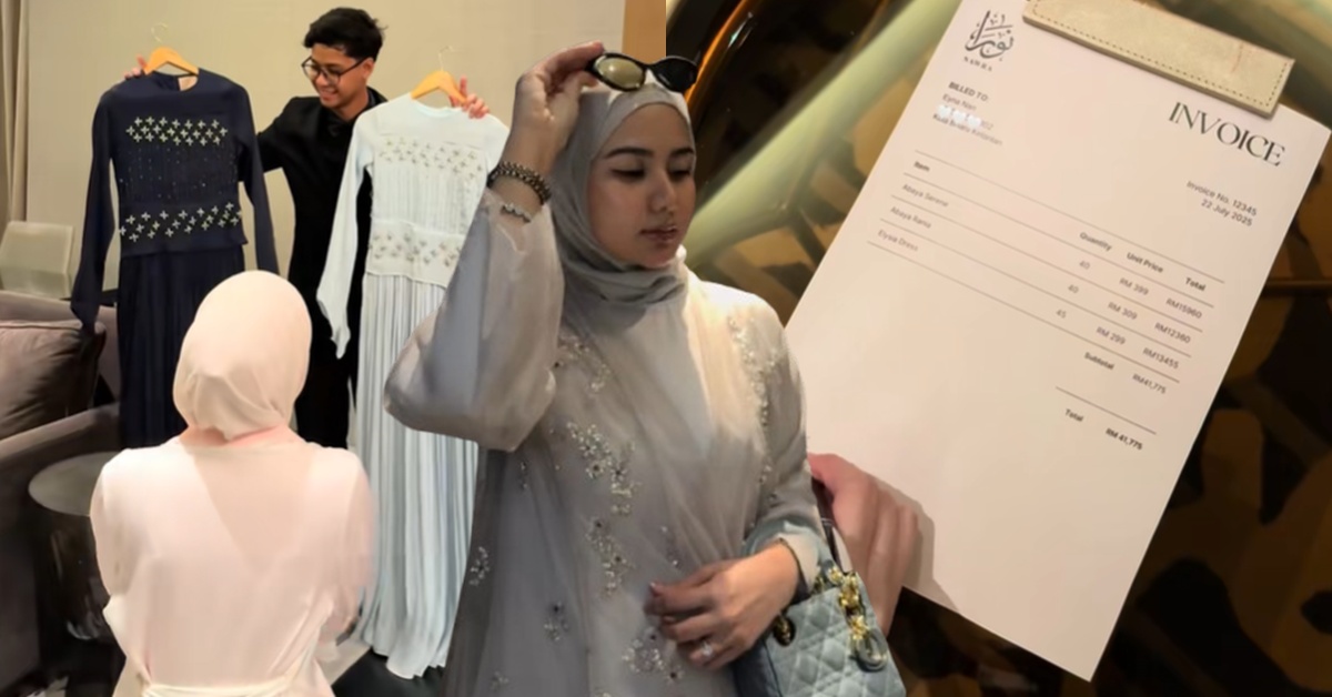Netizen ‘Terkelu’ Tengok Pempengaruh Berhabis Lebih RM41K Borong Abaya – “Belanja Duit Suami Untuk Beli Seratus Helai Lagi”