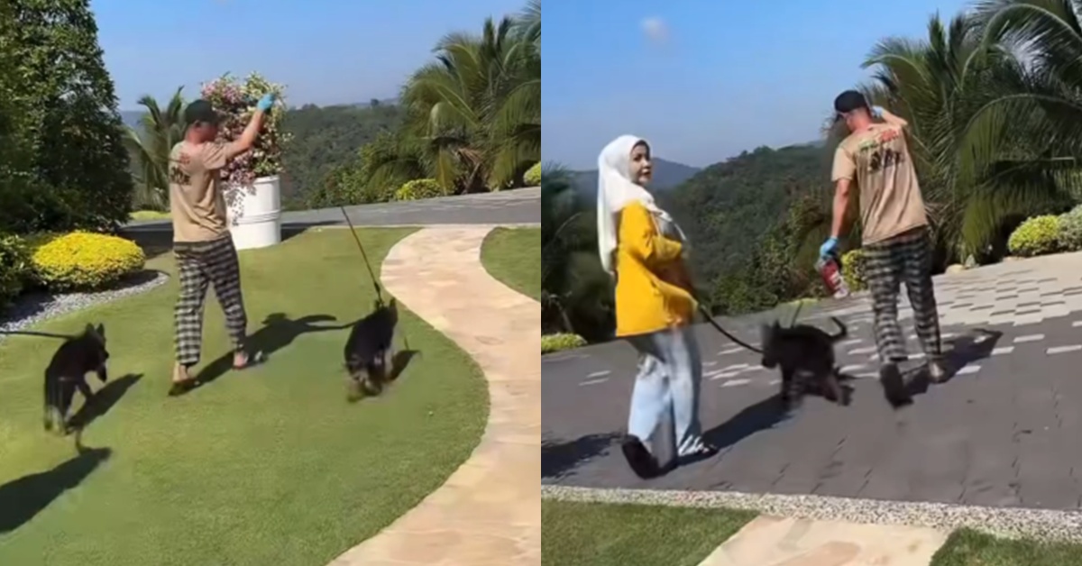 Video Bonda Rozita & Suami Bawa 2 Ekor Anjing Bersiar Cetus Kritikan – “Alasan Untuk Keselamatan Tapi Ni Dah Macam Bela Je”