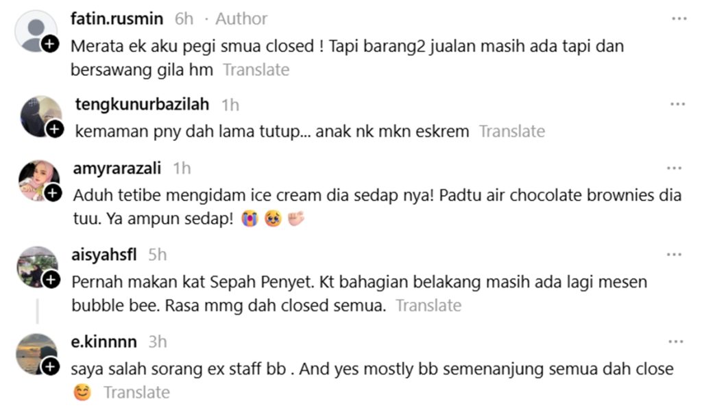 bubble bee tutup