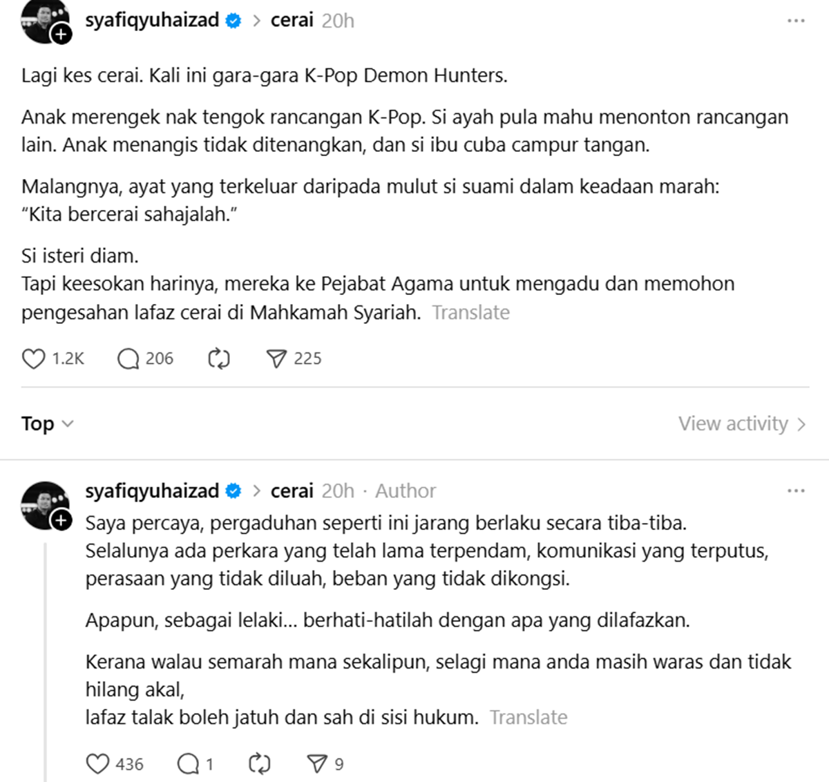 kes cerai K-Pop Demon Hunters