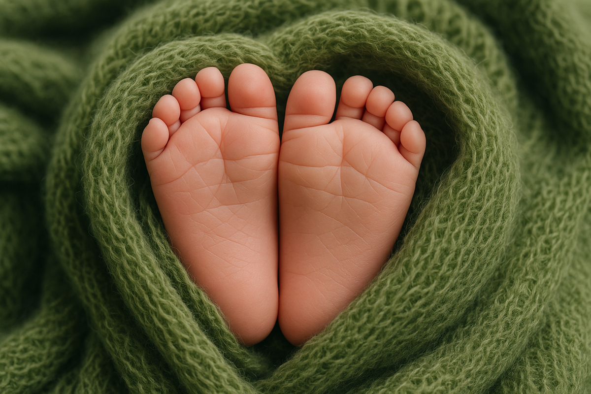 kaki bayi baru lahir