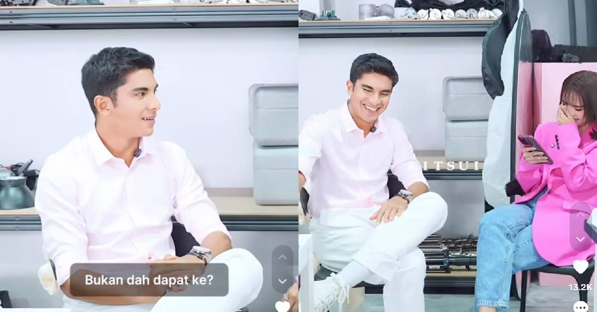 “Awak Nak Saya? Bukan Dah Dapat Ke..?” – Netizen ‘Lipat Bumi’ Dengar ‘Pickup Line’ Syed Saddiq Dan Bella Astillah