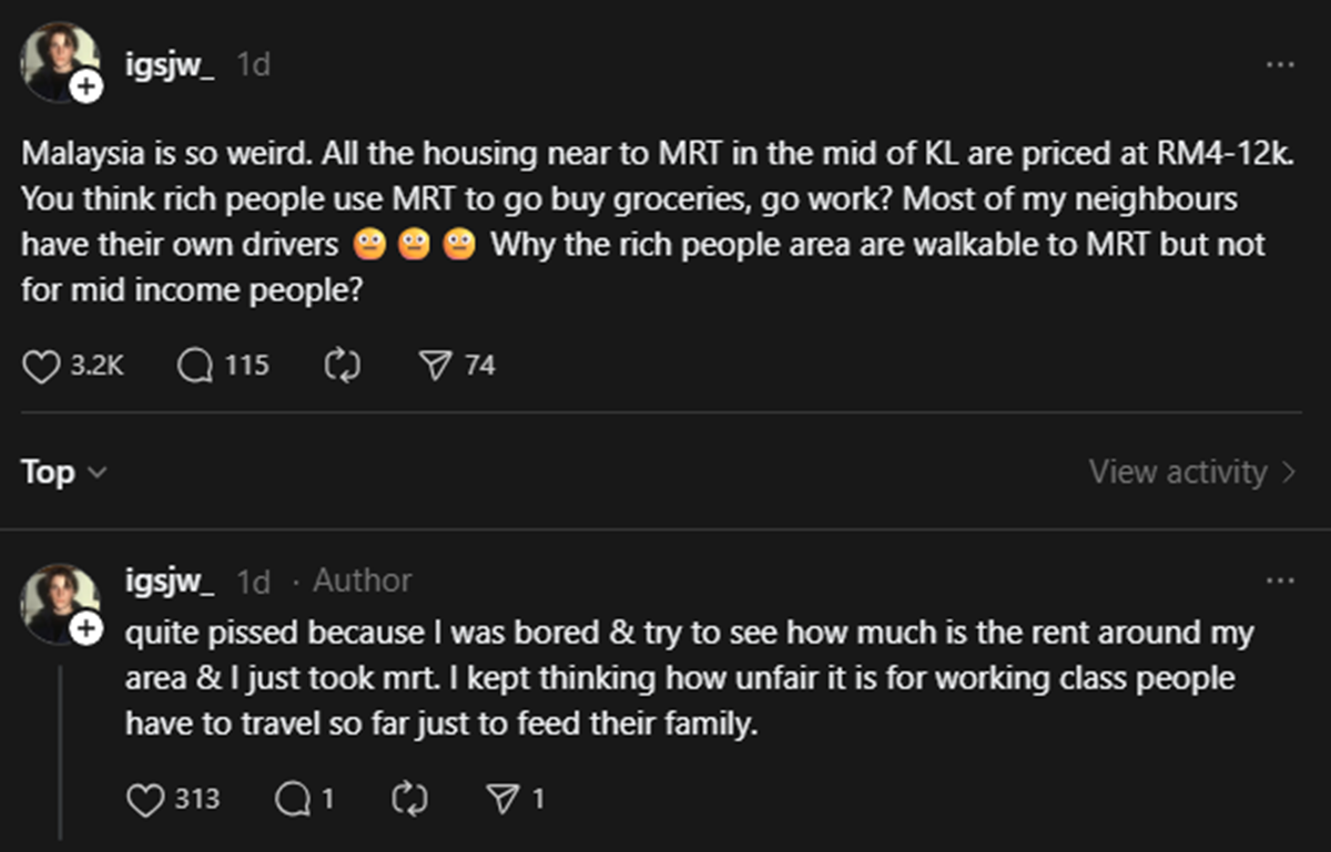 rumah jarak ke mrt