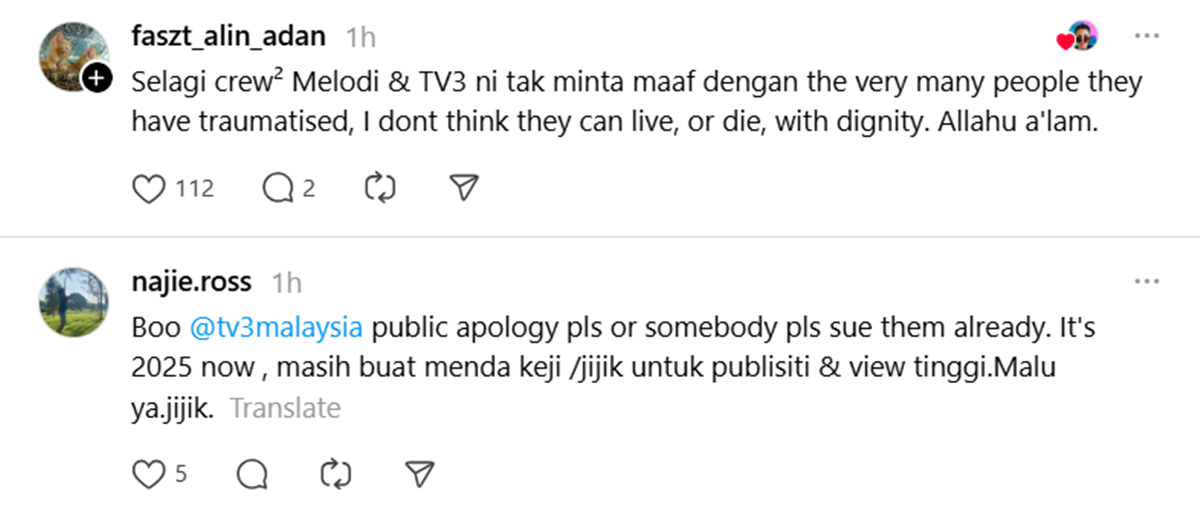 komen netizen - Melodi