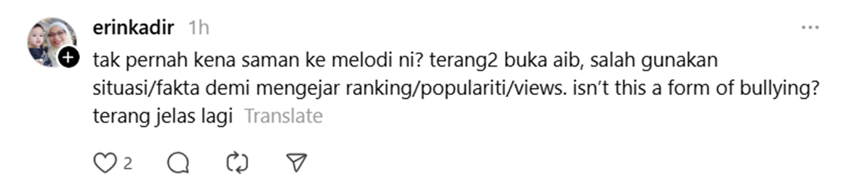 komen netizen - Melodi