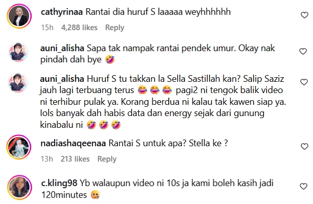 rantai bella bentuk s