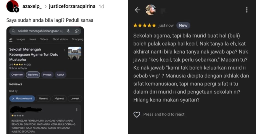 review sekolah zara