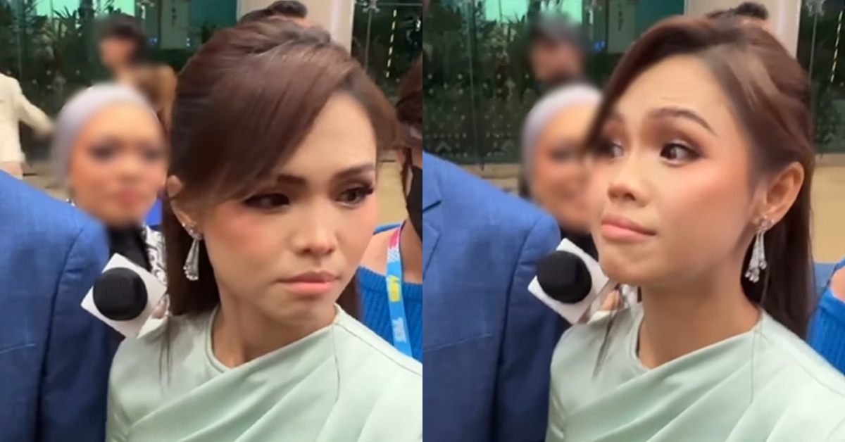 (VIDEO) Tular Bella Astillah Tahan Nangis, Elak Wartawan Selepas AMT 2025