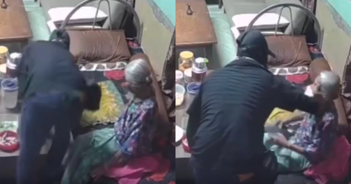 (VIDEO) “Diamlah Nenek, Duduk Jelah” – Sayu Jerit Minta Tolong, Lelaki Tenang Rompak Nenek Tua Tinggal Sendirian