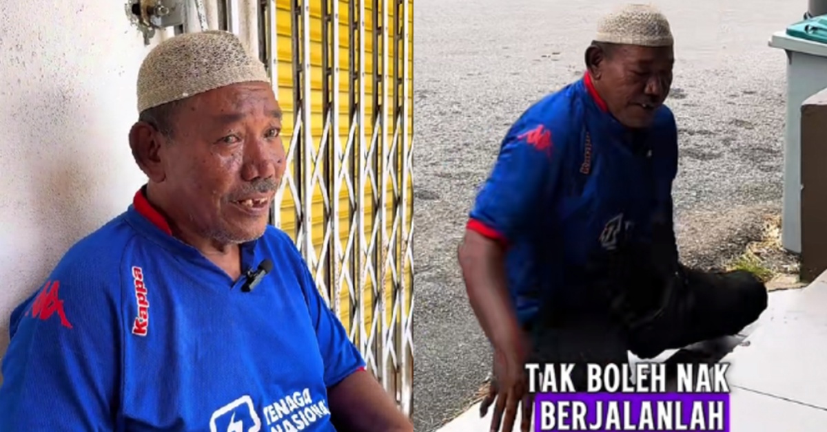 “Saya Ada Masalah Jantung Tahap Tiga” – Bapa OKU Gigih Kerja Baiki Kasut Demi Sara 3 Orang Anak, Isteri Pula Larikan Diri