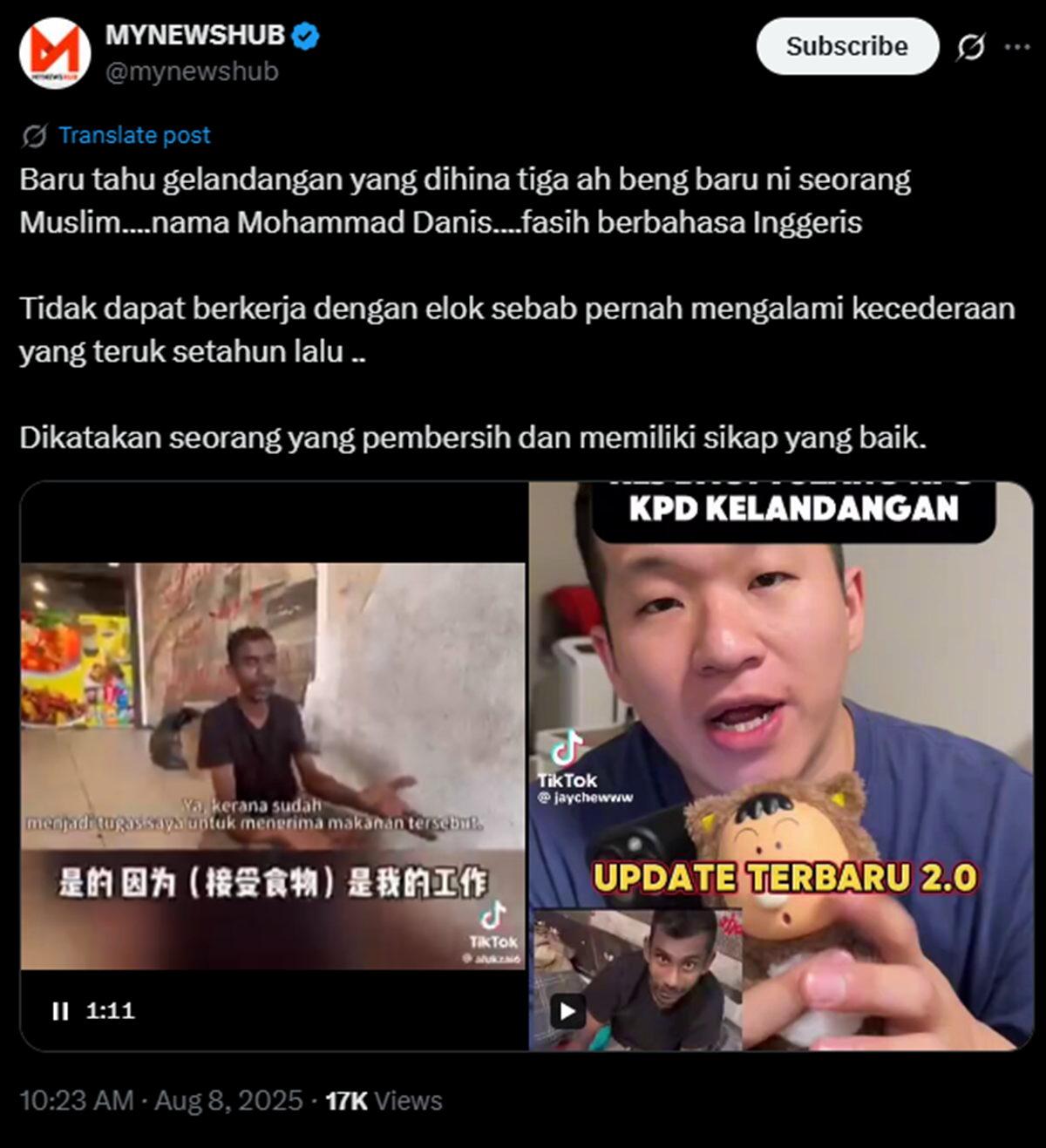 3 remaja cina hina gelandangan