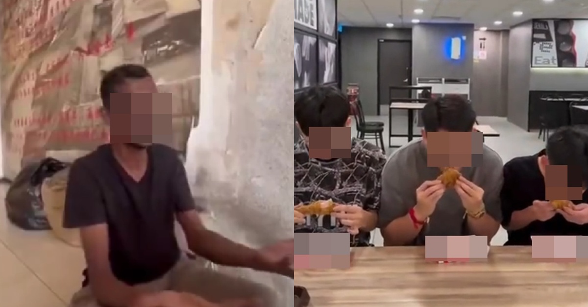 3 Remaja Hina Beri Sisa Makanan, Identiti Sebenar Gelandangan Terbongkar!