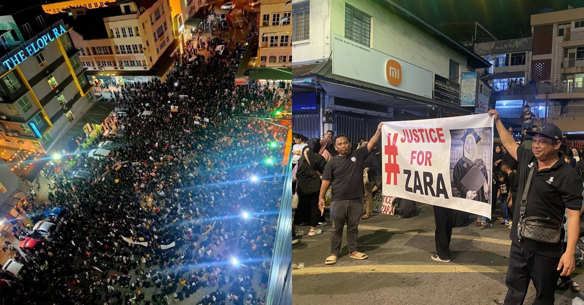 #JusticeForZara: Penduduk ‘Gegarkan’ Sabah! Ribuan Berkumpul Tuntut Keadilan Kematian Arwah Zara