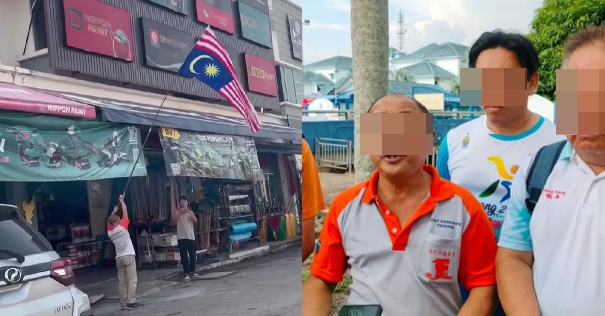 Dikecam Sengaja Pasang Bendera Terbalik, Tuan Badan Bersuara – “Saya Tak Sedar, Memang Nak Ukur Besi..”