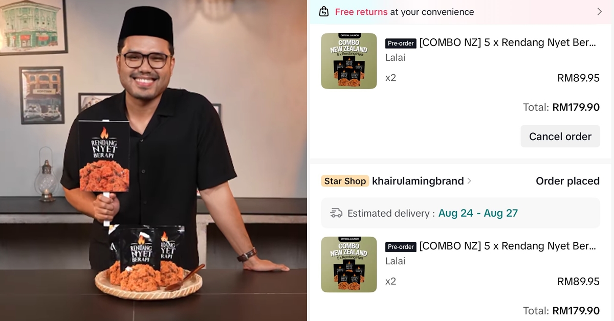 “Tak Kan KA Tak Jangka” – Ramai Batal Pembelian Rendang Nyet Sebab Tak Menang Percutian Ke New Zealand?