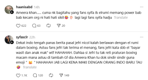 netizen Indonesia kecam Ameera Khan