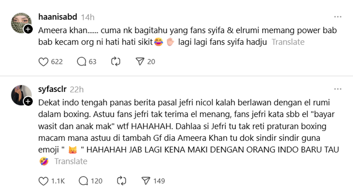 netizen Indonesia kecam Ameera Khan