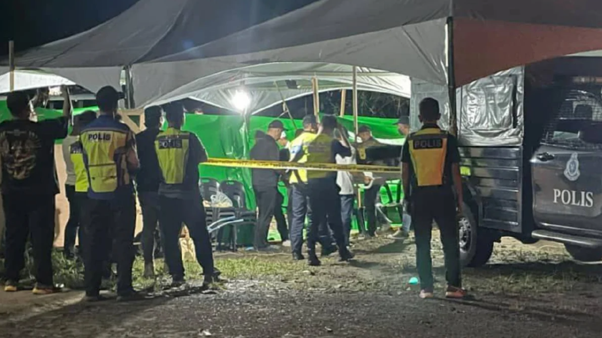 polis kawal kubur Zara Qairina