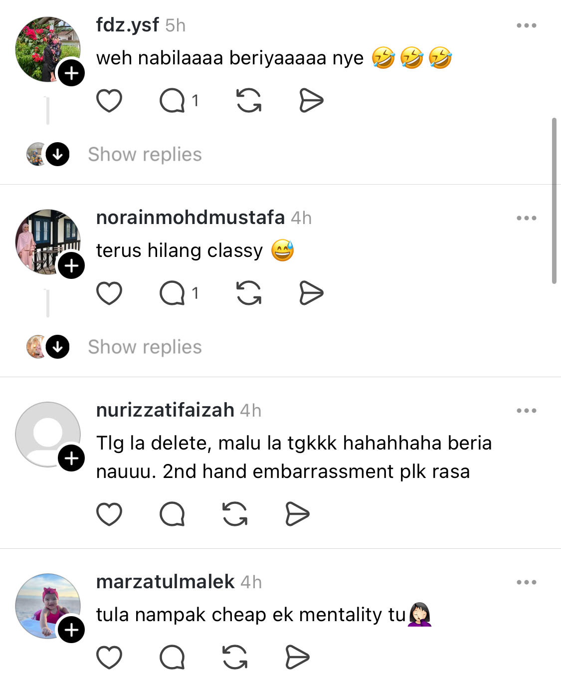 Komen netizen