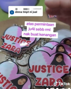 jual barang justice for zara