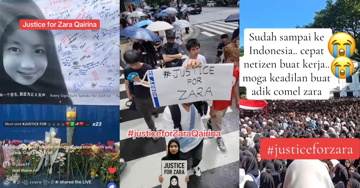 Dari Sabah Ke Global! Gelombang #JusticeForZara Tersebar Ke Seluruh Dunia, Ramai Bangkit Tuntut Keadilan