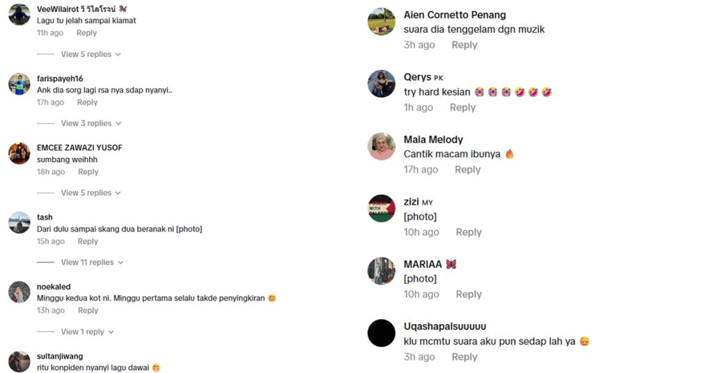 “Sumbangnya” – Nyanyi Bersama Anak, Sharifah Zarina ‘Dibahan’ Netizen?