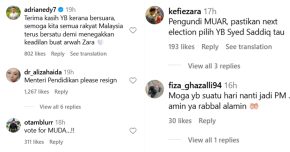 syed saddiq support zara