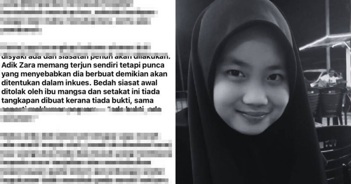 “Memang Dia Terjun Sendiri” – Buat Kenyataan Melulu,Keluarga Zara Bakal Saman Seorang Doktor Facebook