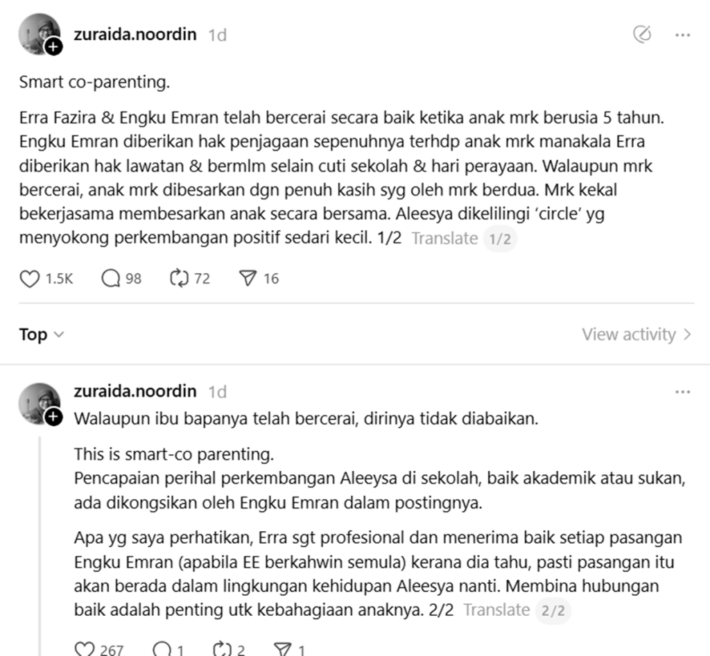 co parenting erra dan engku
