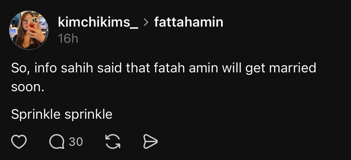 Fattah Amin bakal bernikah